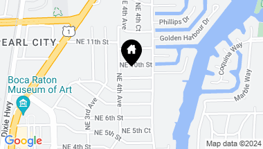 Map of 433 NE 9th Street, Boca Raton FL, 33432