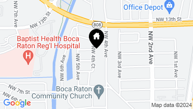 Map of 960 NW 4th Ct, Boca Raton FL, 33432
