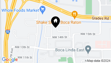 Map of 1501 NW 12th Ter, Boca Raton FL, 33486