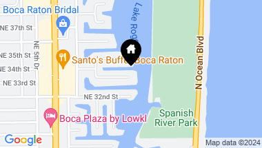 Map of 881 NE 33rd Street, Boca Raton FL, 33431