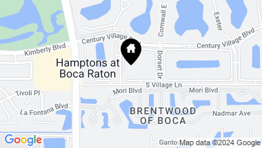 Map of 286 Brighton G, Boca Raton FL, 33434