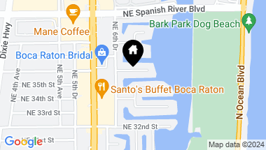 Map of 724 NE 36th Street, Boca Raton FL, 33431