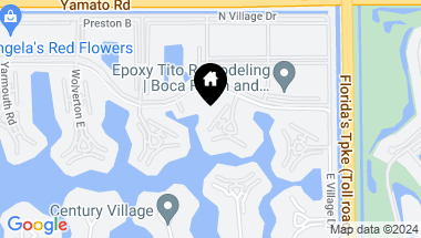 Map of 1015 Newcastle A, Boca Raton FL, 33434