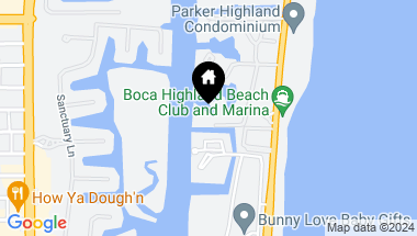 Map of 4750 S Ocean Blvd 411, Highland Beach FL, 33487