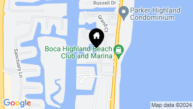 Map of 4748 S Ocean 505 Boulevard 505, Highland Beach FL, 33487