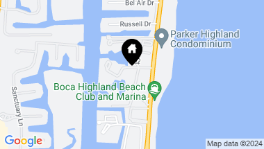 Map of 4746 S Ocean Boulevard 8, Highland Beach FL, 33487