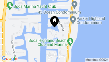 Map of 4740 S Ocean Boulevard 1407, Highland Beach FL, 33487
