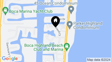 Map of 1006 Grand Court, Highland Beach FL, 33487