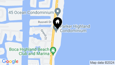Map of 4605 S Ocean Boulevard 2b/3b, Highland Beach FL, 33487