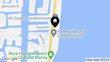 Map of 4517 S Ocean Blvd, Highland Beach FL, 33487