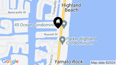 Map of 1119 Russell Drive, Highland Beach FL, 33487