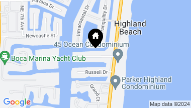 Map of 1105 Bel Air Drive A-D, Highland Beach FL, 33487