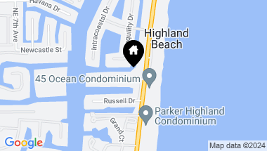 Map of 1121 S Bel Air Dr, Highland Beach FL, 33487