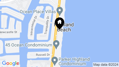 Map of 4 Ocean Place, Highland Beach FL, 33487
