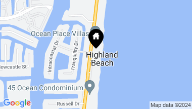 Map of 4307 S Ocean Boulevard 202, Highland Beach FL, 33487