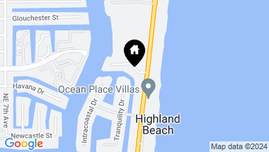 Map of 1124 Drive 2, Highland Beach FL, 33487