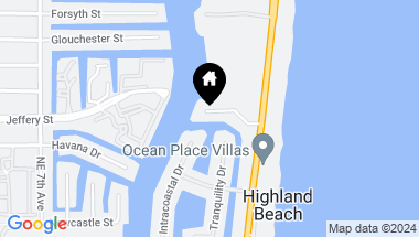 Map of 1104 Drive 2, Highland Beach FL, 33487