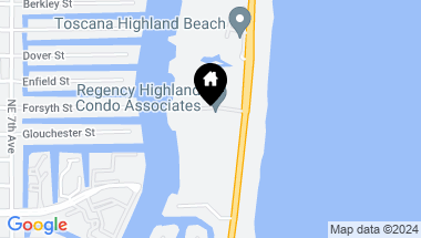 Map of 3912 S Ocean Boulevard 905, Highland Beach FL, 33487