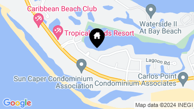 Map of 8009 Lagoon RD, FORT MYERS BEACH FL, 33931