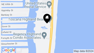 Map of 3740 S Ocean Boulevard 1803, Highland Beach FL, 33487