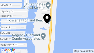 Map of 3740 S Ocean Boulevard 403, Highland Beach FL, 33487
