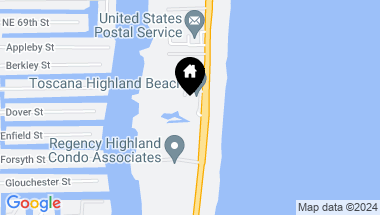 Map of 3740 S Ocean Boulevard 802, Highland Beach FL, 33487