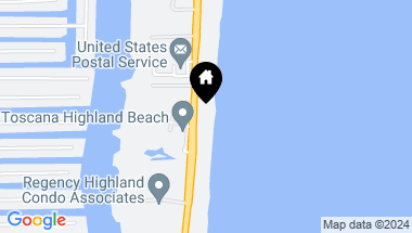 Map of 3715 S Ocean Boulevard, Highland Beach FL, 33487