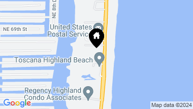 Map of 3700 S Ocean Boulevard 1002, Highland Beach FL, 33487