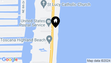 Map of 3621 S Ocean Boulevard 2, Highland Beach FL, 33487