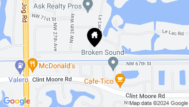 Map of 6813 NW 25th Way, Boca Raton FL, 33496