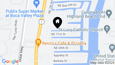 Map of 749 NE 71st Street, Boca Raton FL, 33487