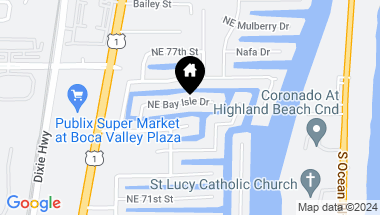 Map of 820 NE Bay Isle Drive, Boca Raton FL, 33487
