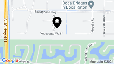Map of 9585 Vescovato Way, Boca Raton FL, 33496