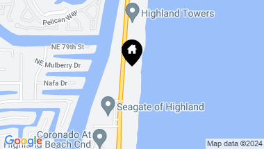 Map of 3115 S Ocean Boulevard 301, Highland Beach FL, 33487