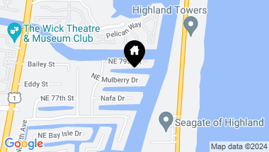 Map of 885 NE Mulberry Drive, Boca Raton FL, 33487