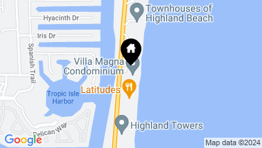 Map of 2727 S Ocean Boulevard 801, Highland Beach FL, 33487