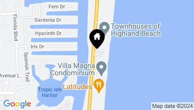 Map of 2627 S Ocean Boulevard, Highland Beach FL, 33487