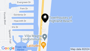 Map of 2565 S Ocean Boulevard 103n, Highland Beach FL, 33487