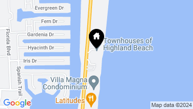 Map of 2565 S Ocean Boulevard 112n, Highland Beach FL, 33487