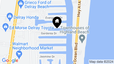 Map of 947 Gardenia Drive, Delray Beach FL, 33483