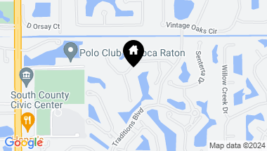 Map of 6100 Hollows Lane, Delray Beach FL, 33484