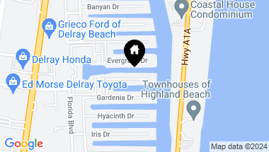 Map of 947 Fern Drive, Delray Beach FL, 33483