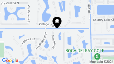 Map of 16510 Senterra Drive, Delray Beach FL, 33484