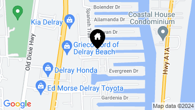 Map of 915 Dogwood Drive, Delray Beach FL, 33483