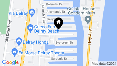 Map of 941 Dogwood Drive, Delray Beach FL, 33483
