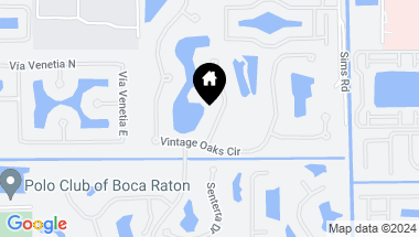 Map of 16339 Vintage Oaks Circle, Delray Beach FL, 33484
