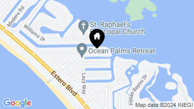 Map of 5570 Avenida Pescadora, FORT MYERS BEACH FL, 33931