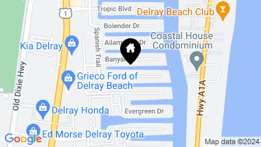 Map of 937 Cypress Drive, Delray Beach FL, 33483