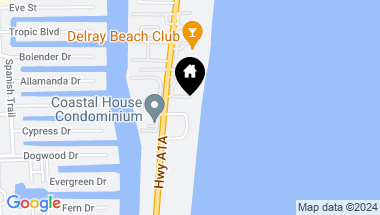 Map of 2115 S Ocean Boulevard 10, Delray Beach FL, 33483