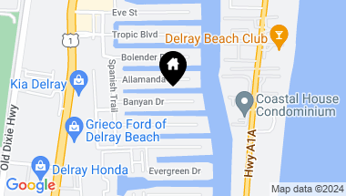 Map of 949 Banyan Drive, Delray Beach FL, 33483